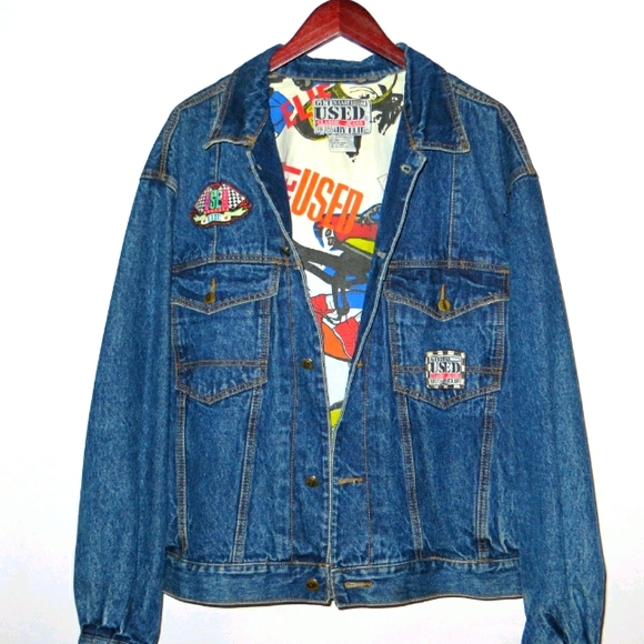 Get Used by Elie jean jacket ds vintage denim coat - Picture 6 of 11